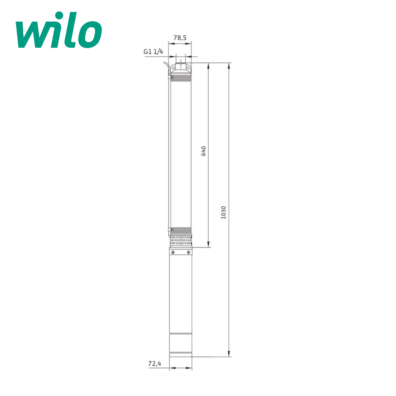 4 Потопяема сондажна помпа Wilo Actun INITIAL 3.03-16 Curve
