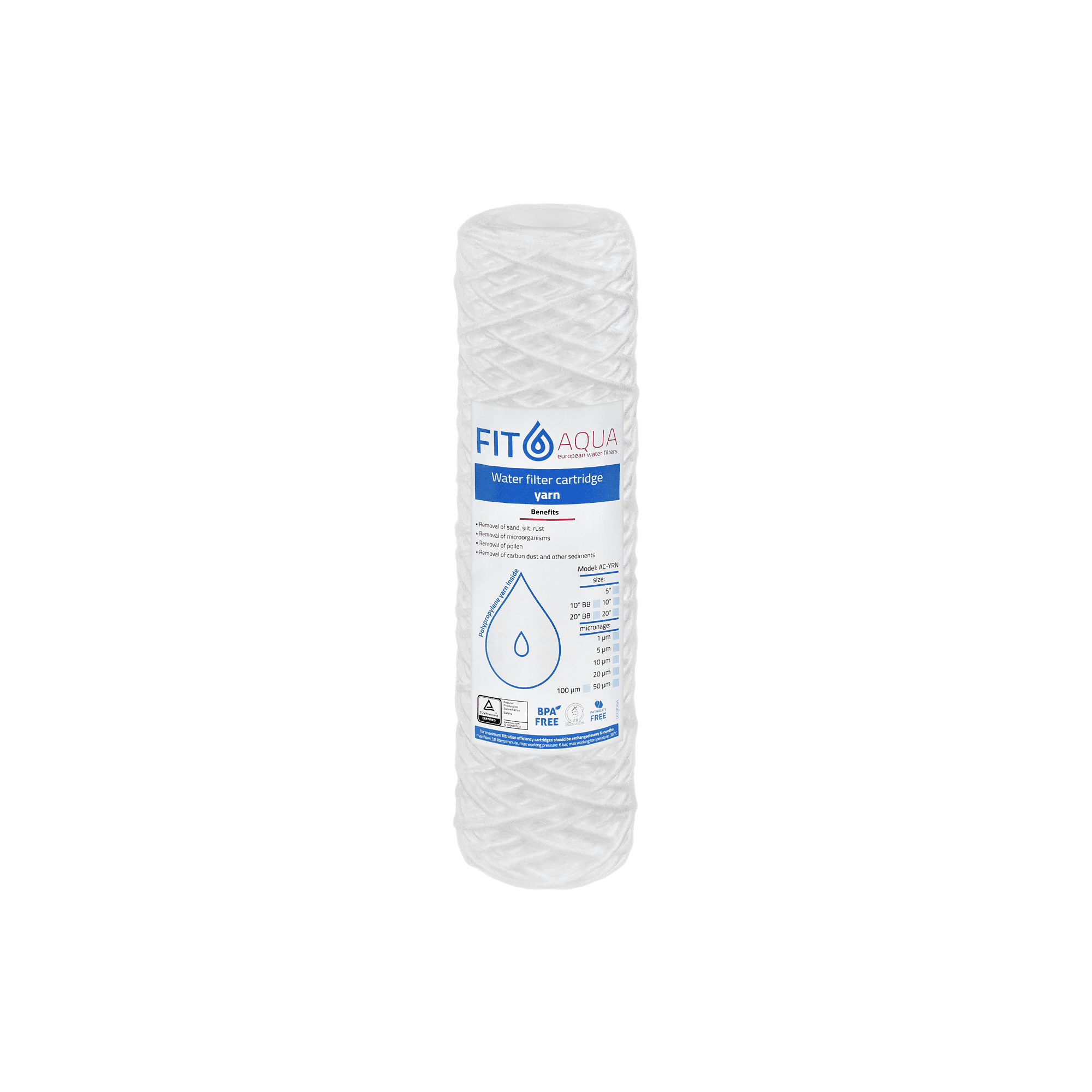 fa_10-yarn.png Резервни филтри за система за пречистване на вода с обратна осмоза Platinum Wasser ULTRA 5